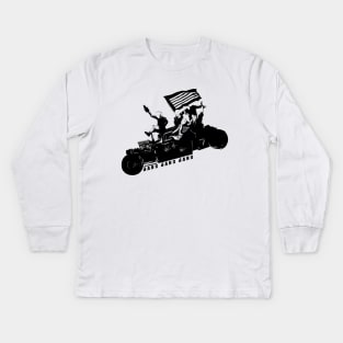 Big Bang Squad Car Kids Long Sleeve T-Shirt